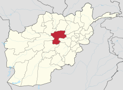 Map Bamiyan Provence in Afghanistan