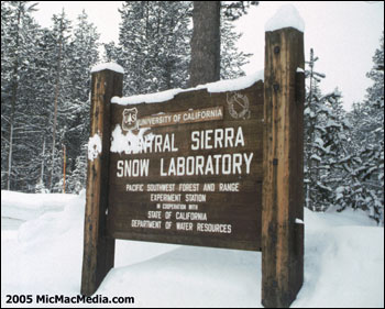 Central Sierra Snow Laboratory, Donner Summit, CA