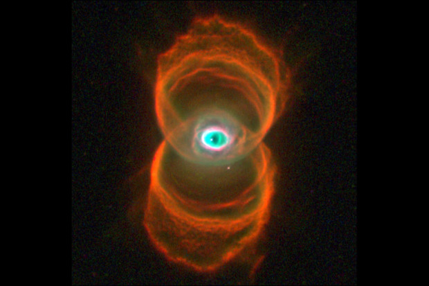 Hourglass Nebula.  8,000 light years away