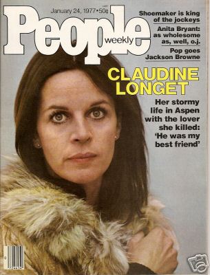 Claudine Longet on the cover of People Magazine