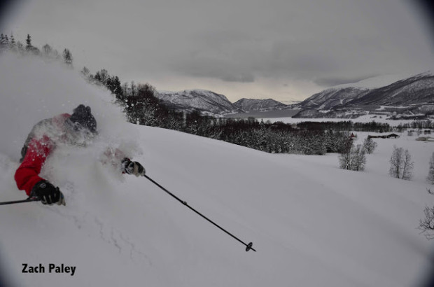 Deep powder in Lyngen, Norway.  skier:  