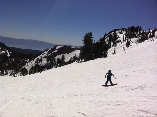 Upper mountain at Alpine today