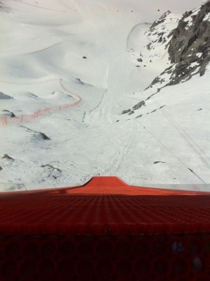 View from the top of the new ramp.  planetski.com