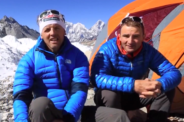 Uli Steck & Simone Moro who were involved in the fight versus the Sherpas