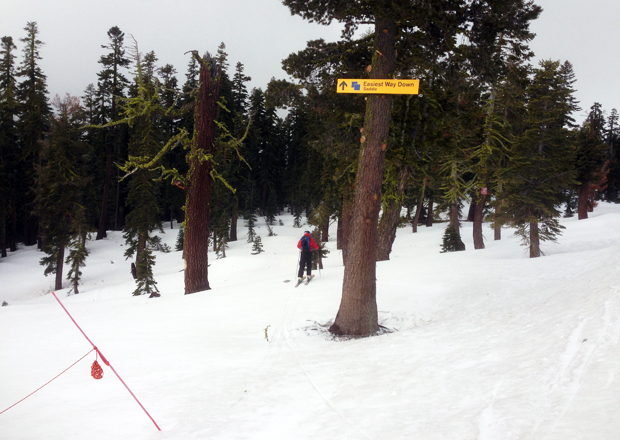 The start of the Squaw-Alpine Traverse