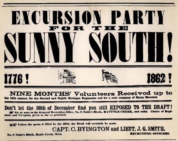 Civil War Recruiting Poster 
