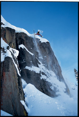 Shane on Adrenaline Rock at Squaw Valley.  This shot is the cover of Squallywood the book