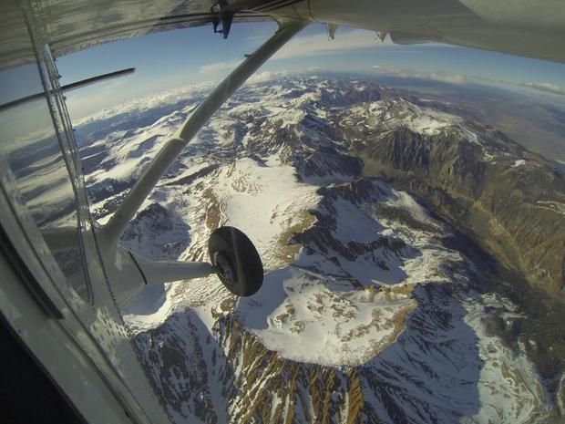 Mt. Dana and Dana Plateau in the Tuolumne River Basin within Yosemite National Park, Calif., as seen out the window of a Twin Otter aircraft carrying NASA’s Airborne Snow Observatory on April 3, 2013. Image credit: NASA/JPL-Caltech