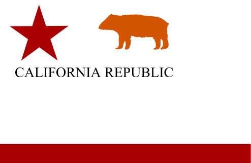 Digital reproduction of the original Bear Flag
