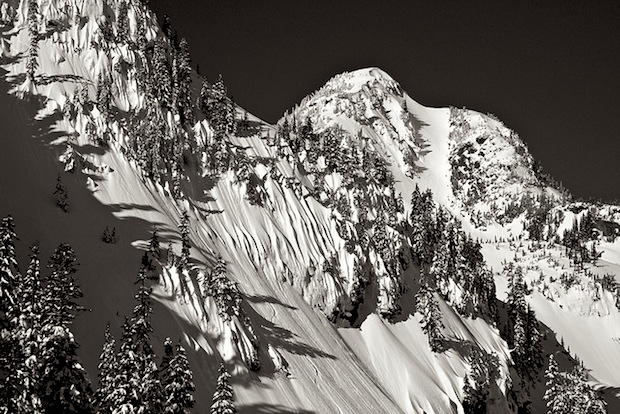 Mt. Baker sidecountry = Mt. Herman with flutes of snow. photo: lee rentz