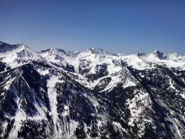The full Alpine Ridge viewed from the Cottonwood Ridge.  Photo: Kyler Roush