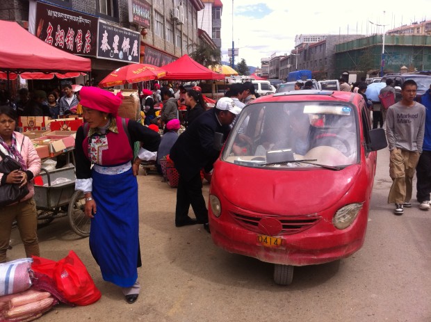 Woman in Tibetan Dress