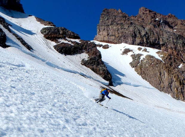 Zeb skiing the Cowlitz.  photo:  Tyler Jones