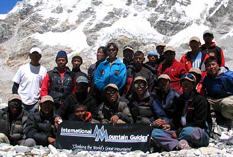 IMG sherpas on Everest.  Not necessarily the Sherpas involved in the fight