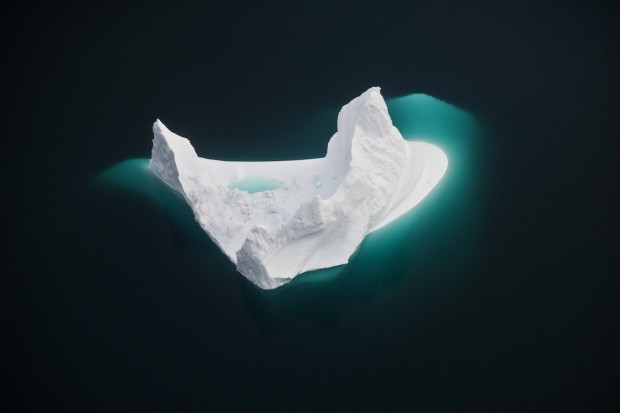 Iceberg melting in the ocean