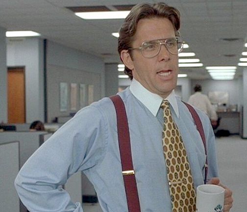 Lumberg drinks coffee, how bad for you could it be?  photo:  Office Space
