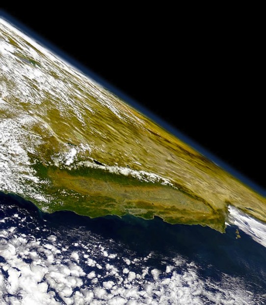 California Sierra Nevada from Space