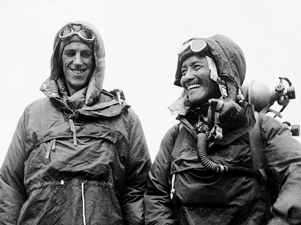 Hillary and Tenzing Sherpa, the first summiteers of Mt. Everest