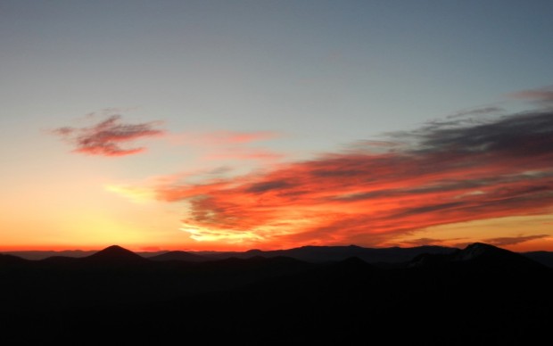 Sunday's Sunrise from Shasta's east side.  photo: zeb blais