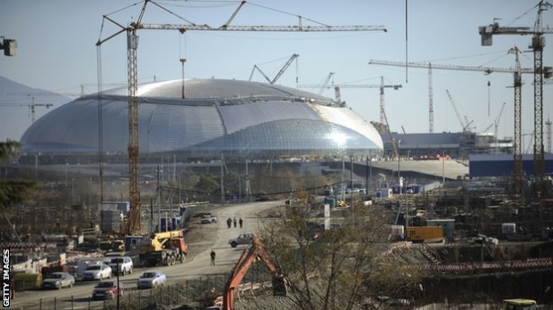 Sochi Olympic venue construction