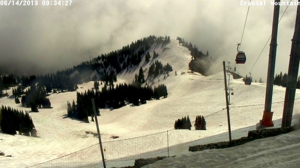 Crystal mountain today at 9:30am