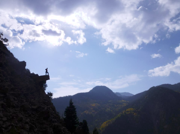 Myself, an REI Member, being epic in the Wasatch.  Photo: Jacqueline K. 