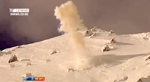 Heli bombing at Mt. Hutt yesterday