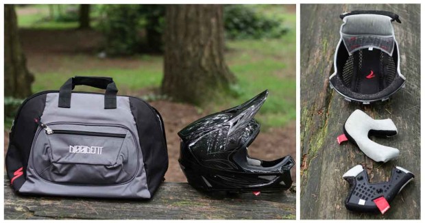 The bag and helmet both perform and look great. Removable padding makes for easy cleaning. 