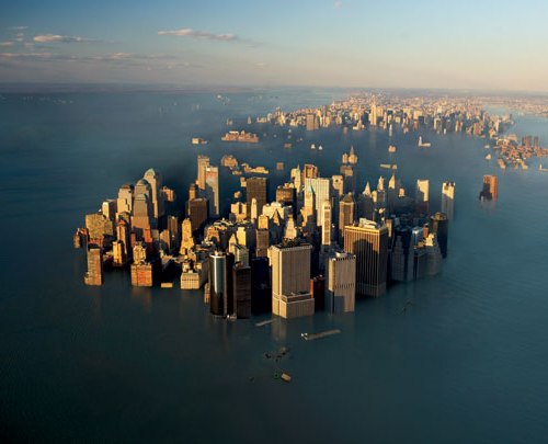 Flooded NYC will happen wether global warming is manmade or natural