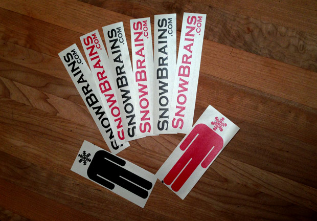 SnowBrains.com stickers by stoked4stickers.com