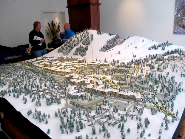 Squaw Valley Village model.  photo:  friends of squaw valley