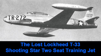 The T-33 prototype plate Lt. Steeves was flying