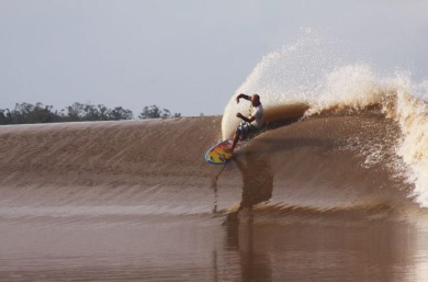 Amazon river surfing