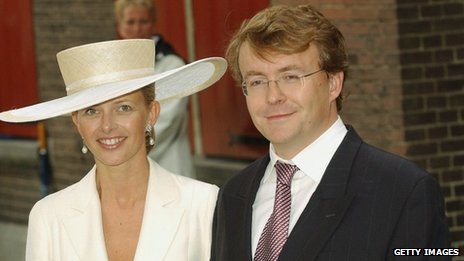 Prince Friso and wife Mabel