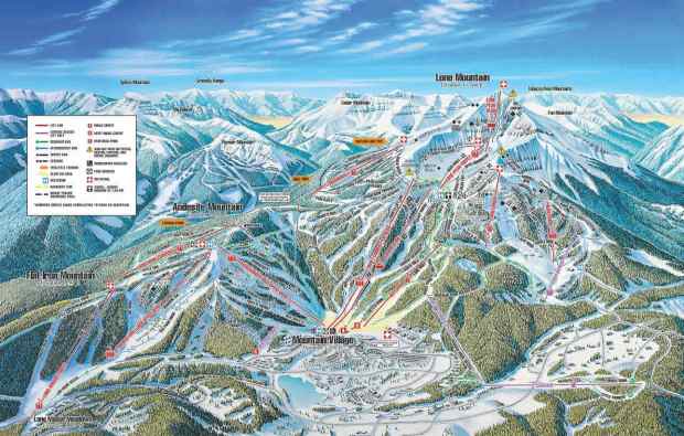 Big Sky ski resort trail map