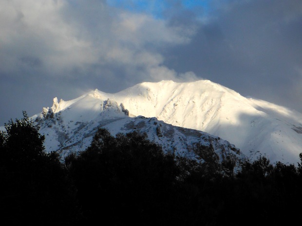 Cerro Ventana looking big and powerful this afternoon across the valley