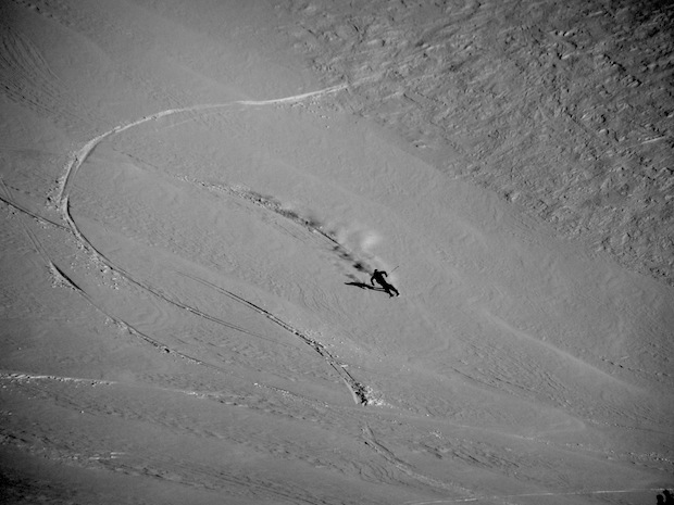 Joe Aussie + speed in Nubes yesterday.  photo:  snowbrains