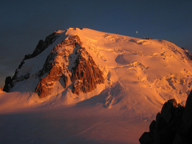 14,000-foot Mont Blac du Tacul and its north face  