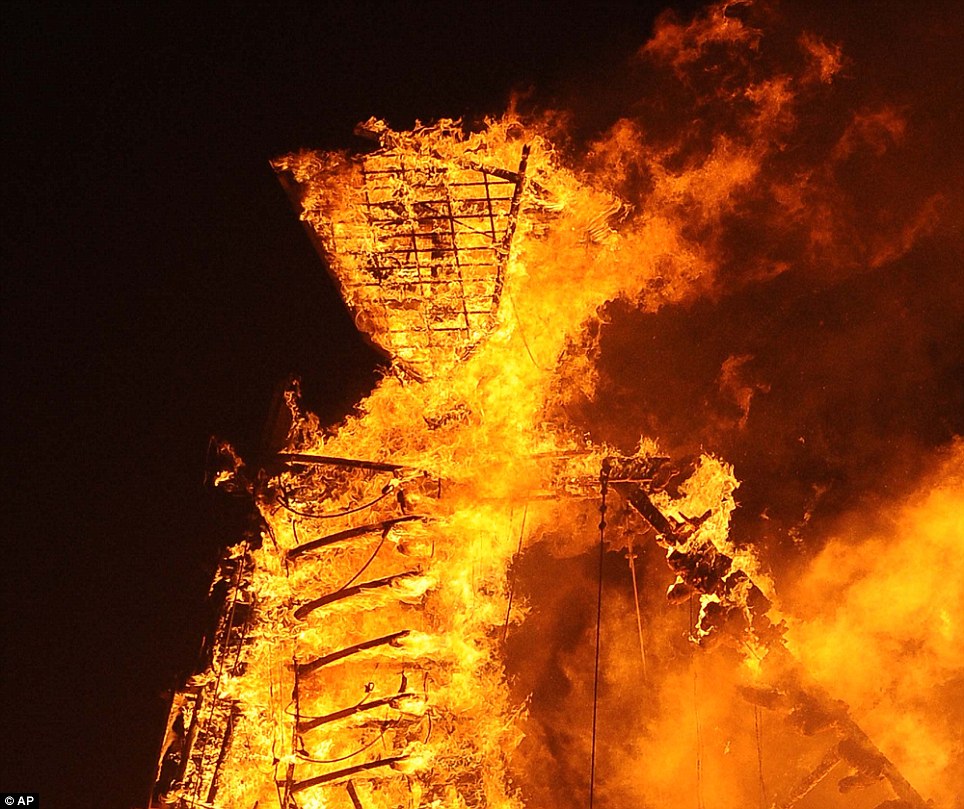 Burning the Man. photo: ap