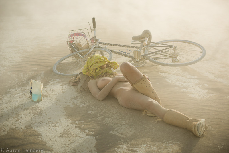 Relaxing at Burning Man. 