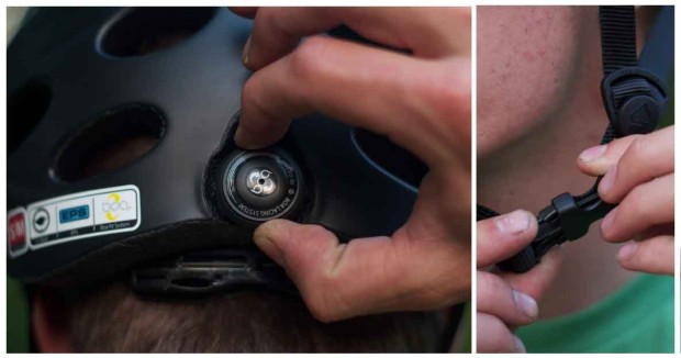 The BOA adjustment system allows for precision adjustment. Chinstrap is universal. 
