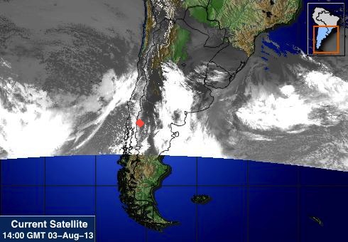 Currently satellite of South America.  Red dot is Bariloche.