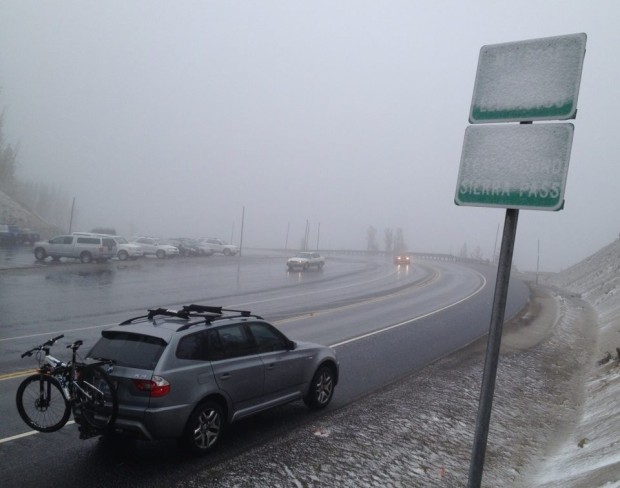 Mt. Rose Highway Summit today.  photo:  Jim S.