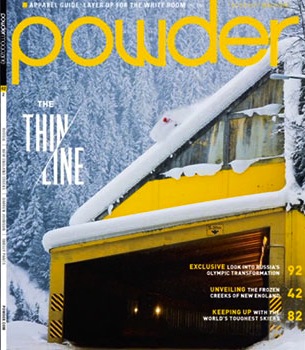 Powder Magazine cover October 2013 issue