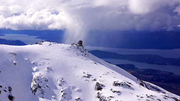 Cloud burst.  Catedral ski resort, Bariloche, Argentina