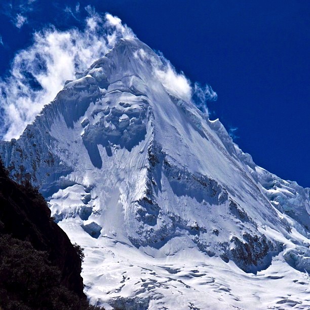 Artesonraju, Cordillera Blanca, Peru.  photo:  andreas fransson