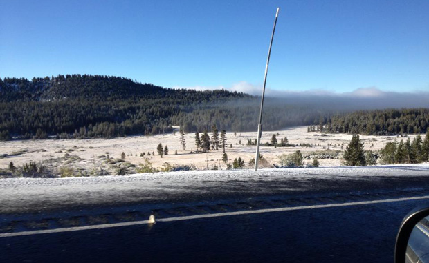 Mt. Rose Meadow first snow in tahoe
