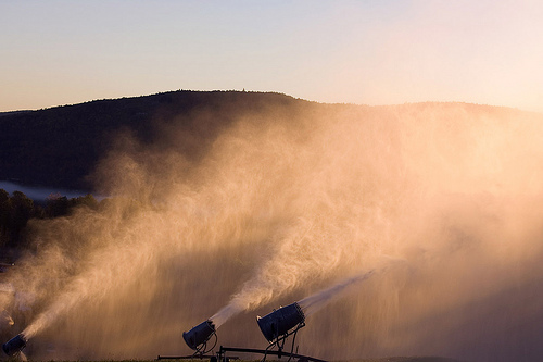 Recent snowmaking at sunday river, ME