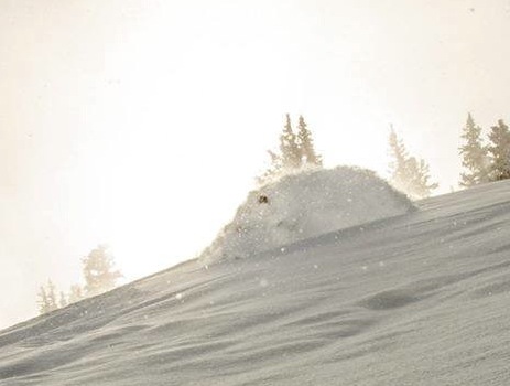 This is a photograph of a skier at Alta on November 5th. Whoa...