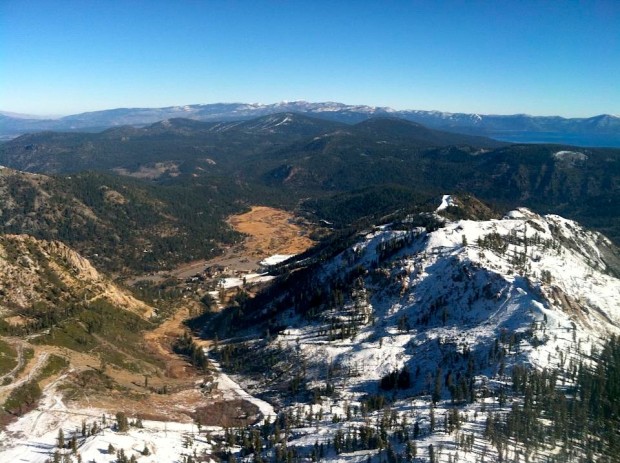 Squaw Valley, CA.  Looking down Yesterday.